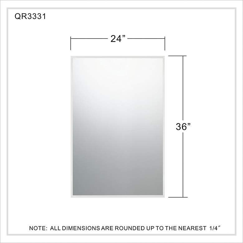 Image 4 Quoizel Lockport Polished Chrome 24" x 36" Wall Mirror more views