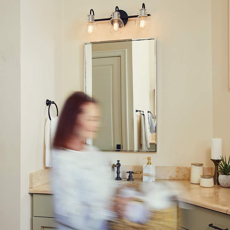 Image 5 Quoizel Lockport Polished Chrome 24" x 36" Wall Mirror more views