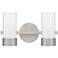 Quoizel Logan 13 1/2" Wide Brushed Nickel LED Bath Light