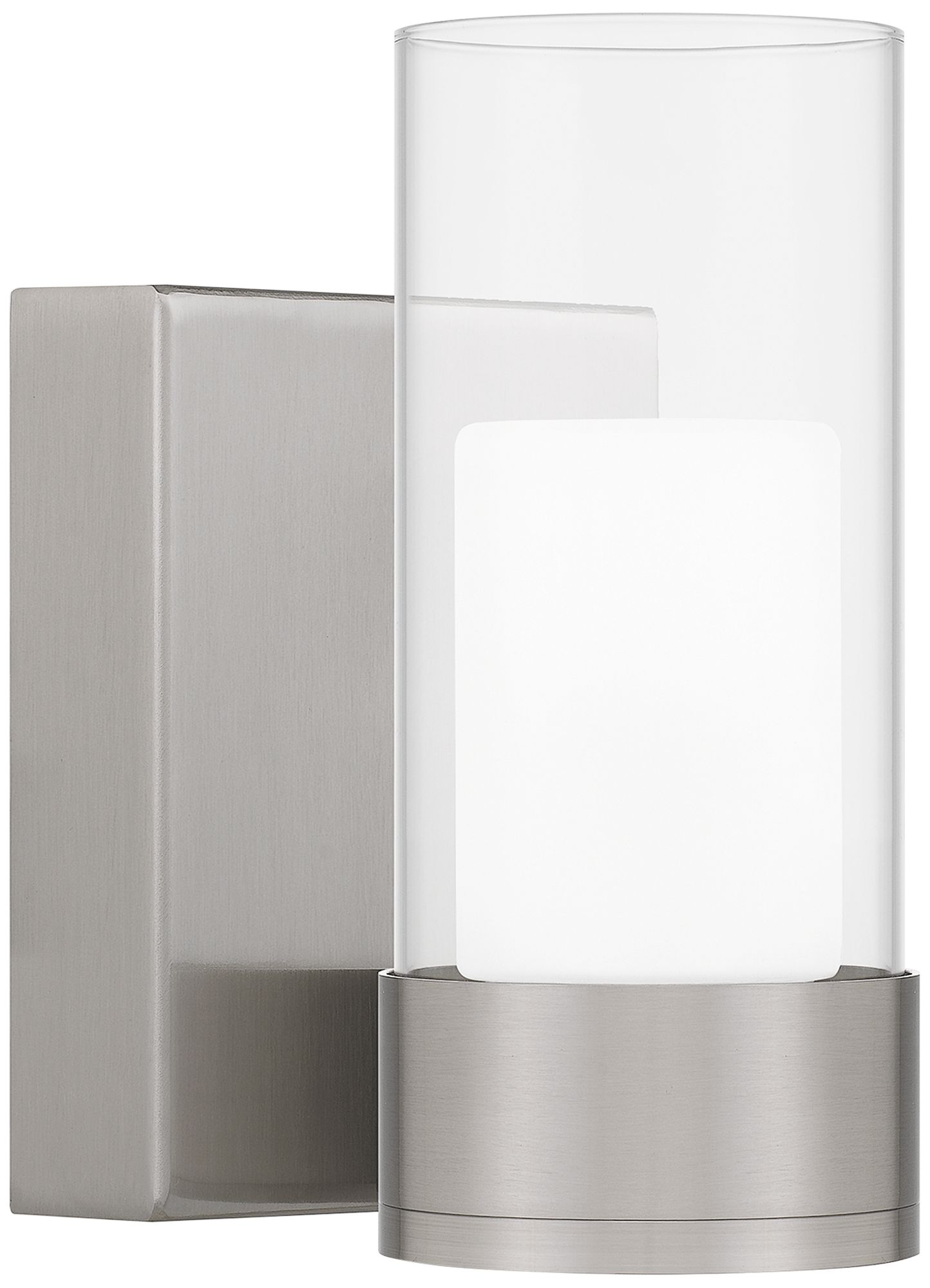 Quoizel Logan 7 1/2" High Brushed Nickel LED Wall Sconce