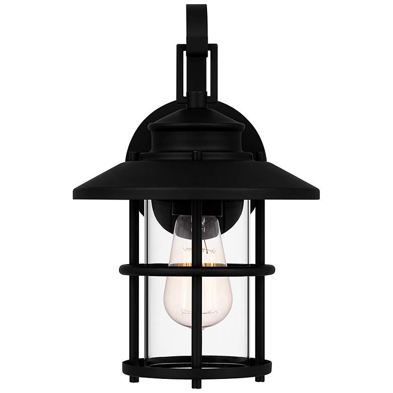 Image 4 Quoizel Lombard 12 3/4" High Matte Black Outdoor Wall Light more views