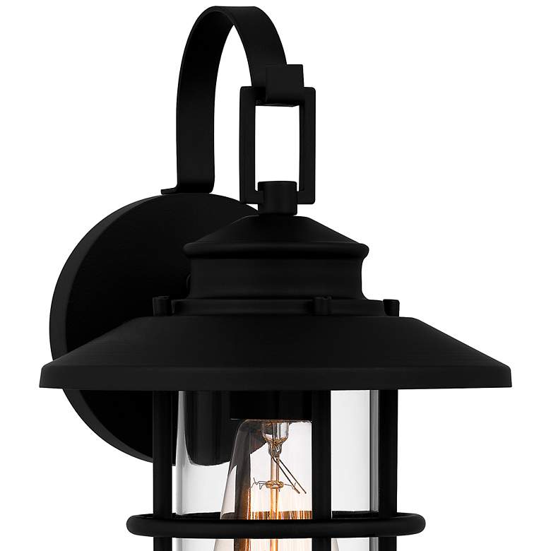 Image 6 Quoizel Lombard 12 3/4" High Matte Black Outdoor Wall Light more views