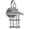 Quoizel Lombard 12 3/4"H Antique Brushed Aluminum Outdoor Wall Light