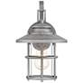 Quoizel Lombard 12 3/4"H Antique Brushed Aluminum Outdoor Wall Light in scene