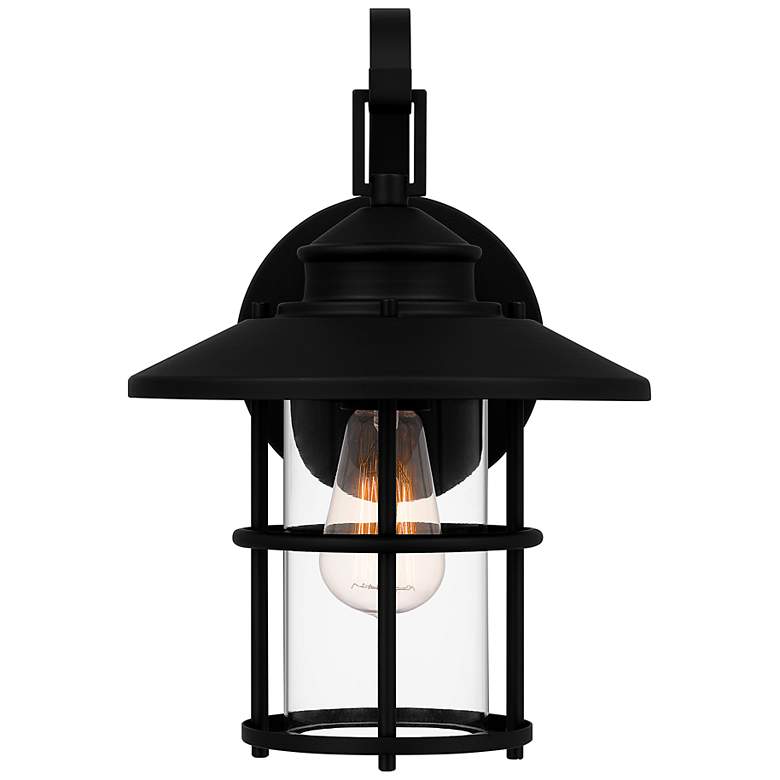 Image 4 Quoizel Lombard 14" High Matte Black Outdoor Wall Light more views