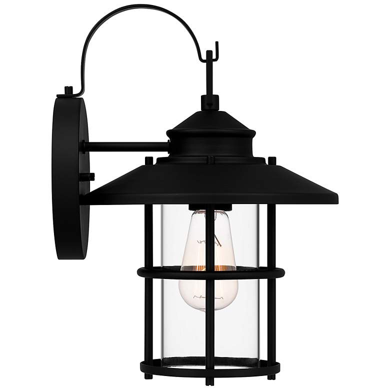 Image 5 Quoizel Lombard 14 inch High Matte Black Outdoor Wall Light more views