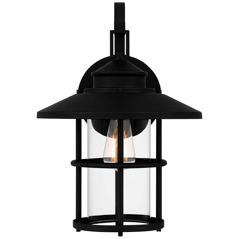 Image 5 Quoizel Lombard 16 1/2 inch High Matte Black Outdoor Wall Light more views