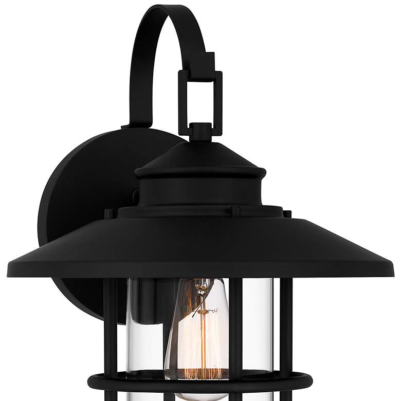 Image 6 Quoizel Lombard 16 1/2 inch High Matte Black Outdoor Wall Light more views