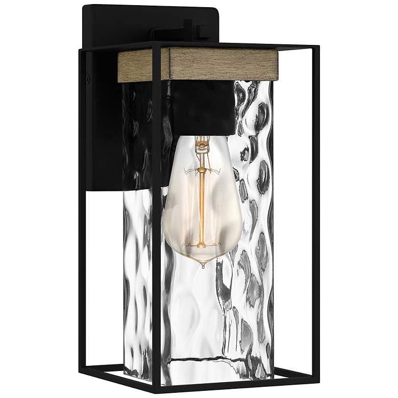 Image 2 Quoizel Longwood 11 3/4" High Matte Black Outdoor Wall Light