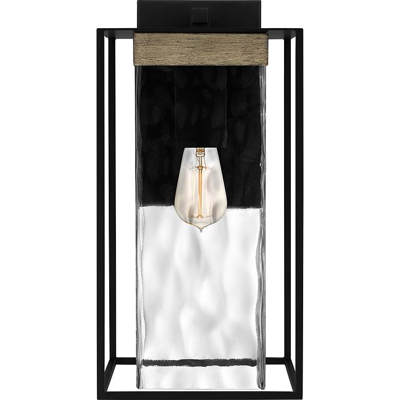 Image 3 Quoizel Longwood 17" High Matte Black Outdoor Wall Light more views