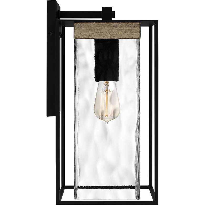 Image 4 Quoizel Longwood 17" High Matte Black Outdoor Wall Light more views