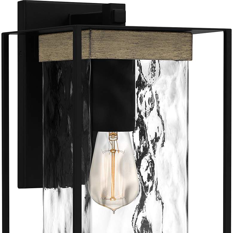 Image 5 Quoizel Longwood 17" High Matte Black Outdoor Wall Light more views