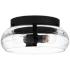 Quoizel Lucy 14" Wide Matte Black 3-Light Ceiling Light