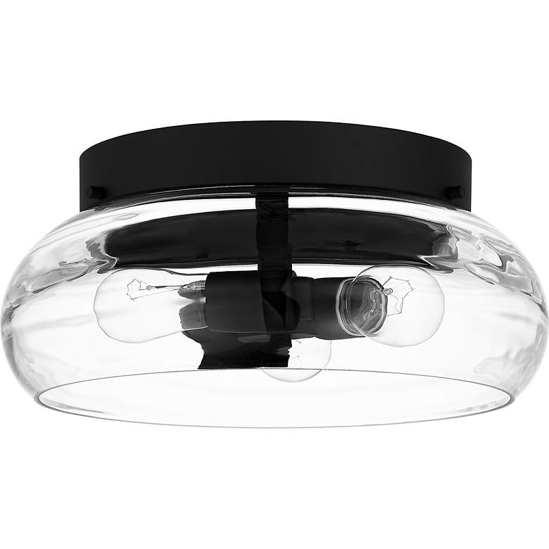 Image 5 Quoizel Lucy 14" Wide Matte Black 3-Light Ceiling Light more views