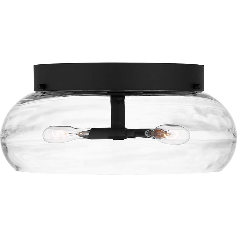 Image 6 Quoizel Lucy 14" Wide Matte Black 3-Light Ceiling Light more views