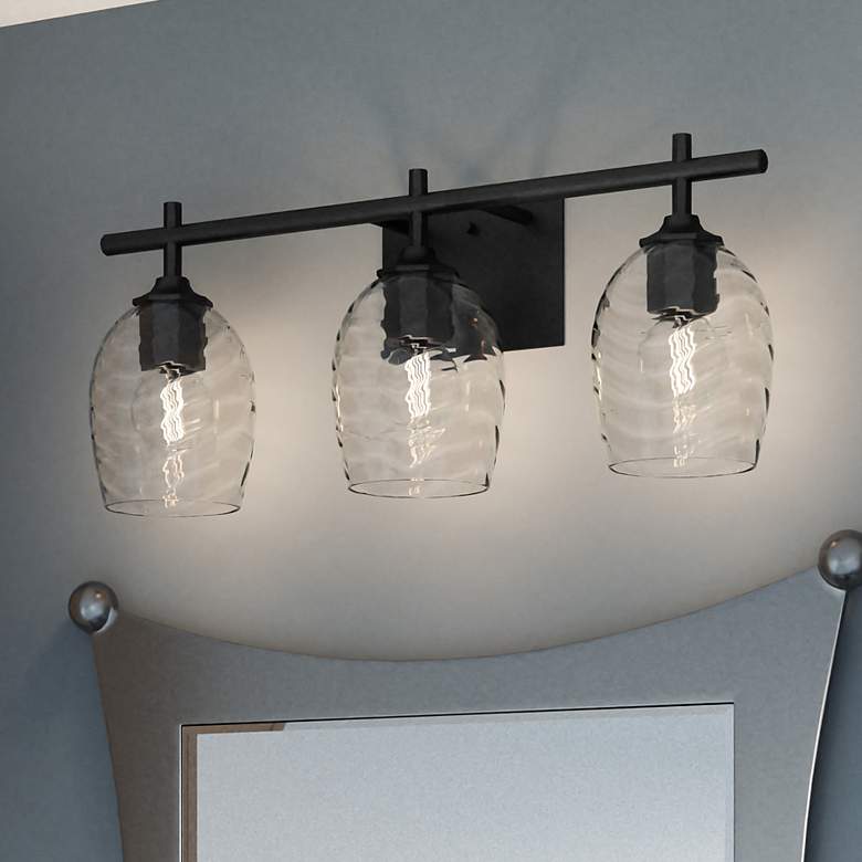 Image 2 Quoizel Lucy 22" Wide Matte Black 3-Light Bath Light