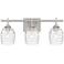Quoizel Lucy 22"W Brushed Nickel 3-Light Vanity Bath Light