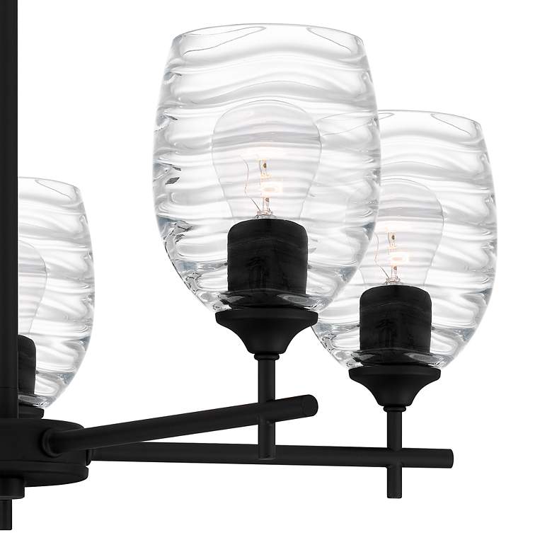 Image 5 Quoizel Lucy 25" Wide Matte Black 5-Light Chandelier more views