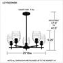 7_Quoizel Lucy 25" Wide Matte Black 5-Light Chandelier more views