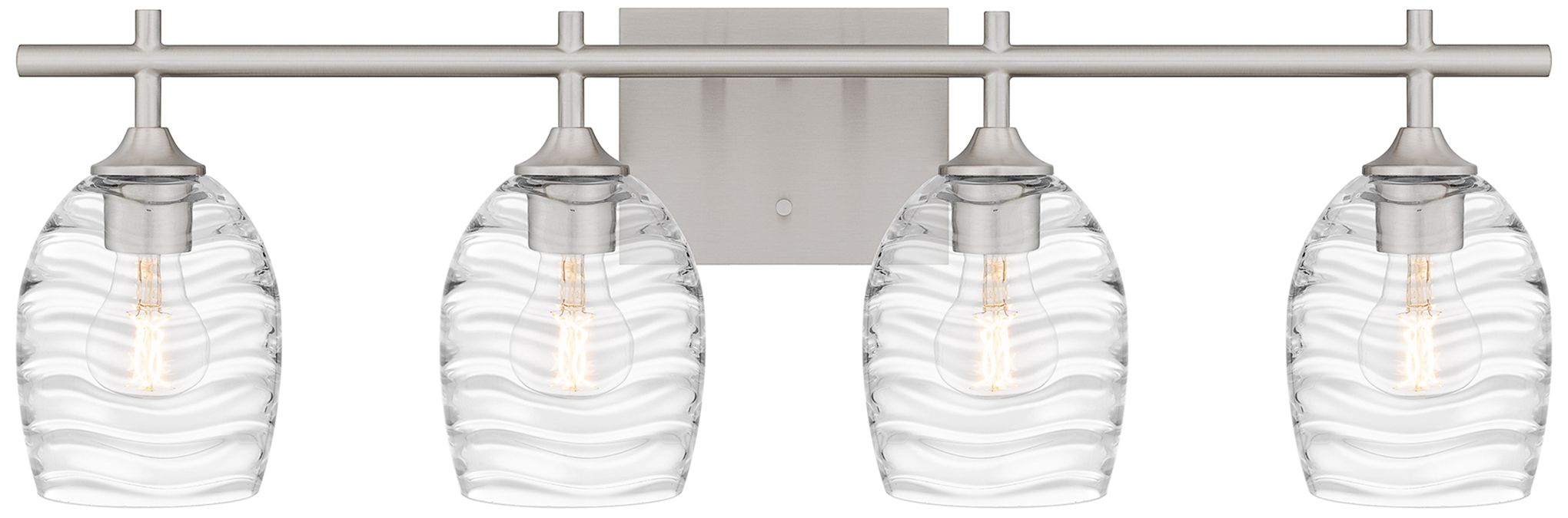 Image 2 Quoizel Lucy 29" Wide Brushed Nickel 4-Light Vanity Bath Light