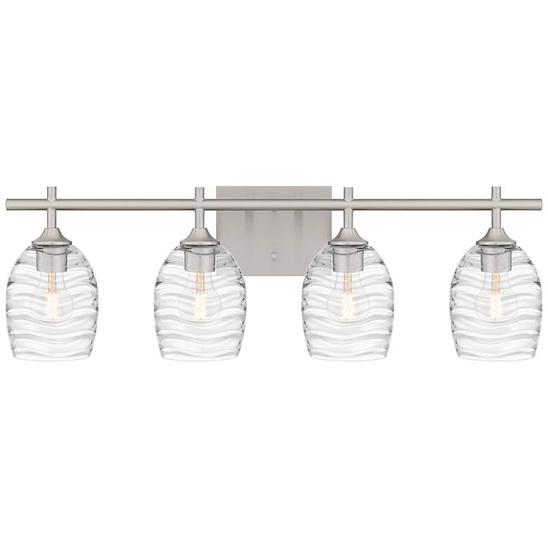 Image 2 Quoizel Lucy 29" Wide Matte Black 4-Light Vanity Bath Light