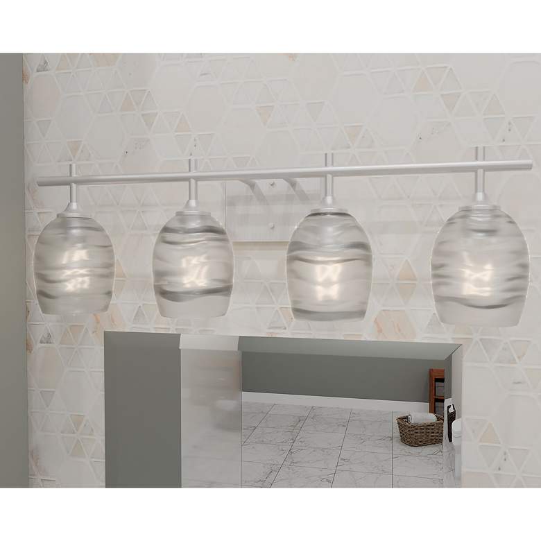 Image 1 Quoizel Lucy 29" Wide Matte Black 4-Light Vanity Bath Light