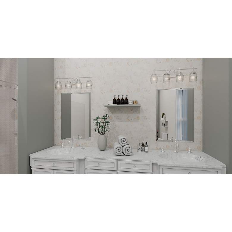 Image 6 Quoizel Lucy 29" Wide Matte Black 4-Light Vanity Bath Light more views