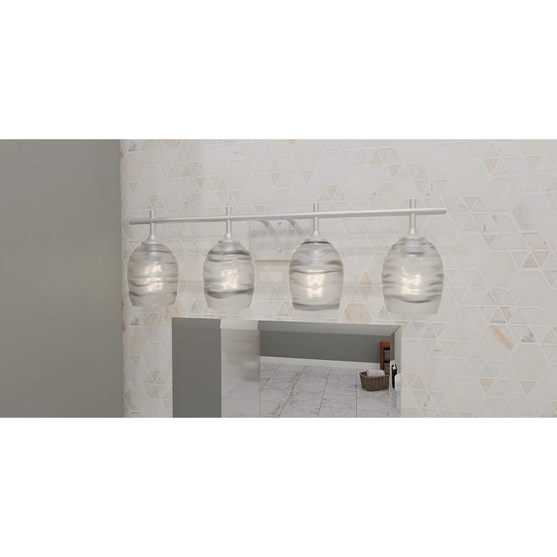 Image 7 Quoizel Lucy 29" Wide Matte Black 4-Light Vanity Bath Light more views