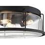 5_Quoizel Ludlow 13 1/4"W Earth Black 3-Light Ceiling Light more views