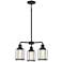 Quoizel Ludlow 20" Wide Earth Black 3-Light Chandelier