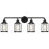 Quoizel Ludlow 33 1/2" Wide Earth Black 4-Light Bath Light