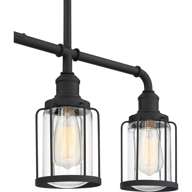 Image 4 Quoizel Ludlow 33 1/2"W Earth Black 4-Light Island Pendant more views