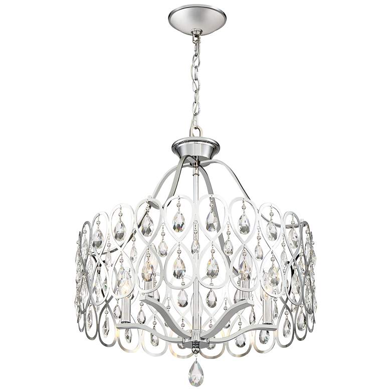 Image 3 Quoizel Lulu 22" Wide Polished Chrome Crystal Pendant Light more views