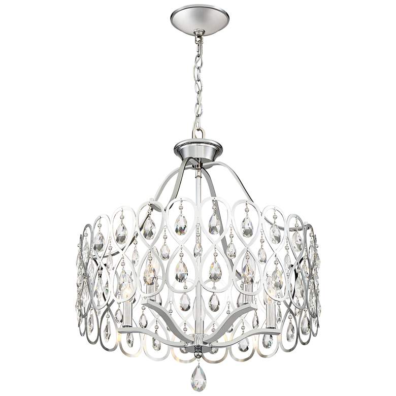 Image 3 Quoizel Lulu 22 inch Wide Polished Chrome Crystal Pendant Light more views