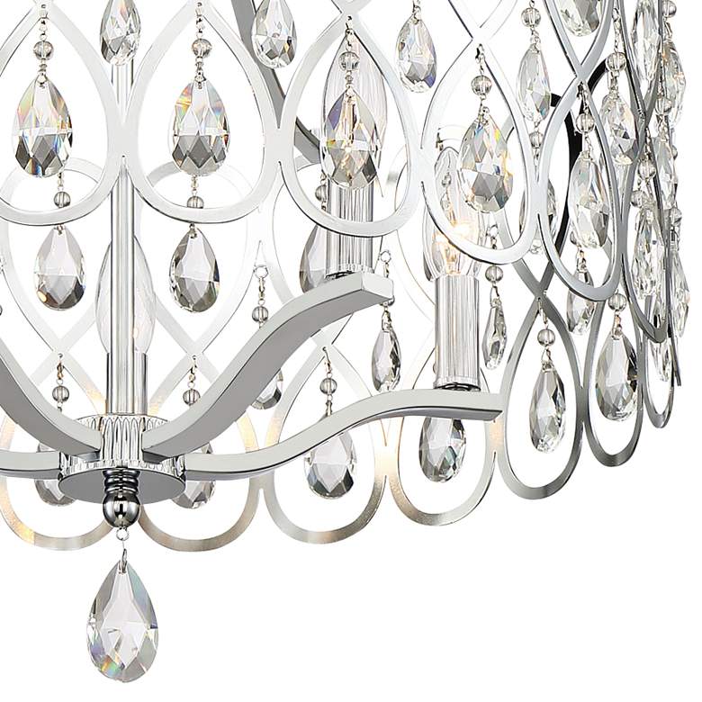 Image 4 Quoizel Lulu 22 inch Wide Polished Chrome Crystal Pendant Light more views