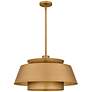 2_Quoizel Lumi 24" Wide Brushed Weathered Brass Pendant Light more views