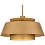 5_Quoizel Lumi 24" Wide Brushed Weathered Brass Pendant Light more views