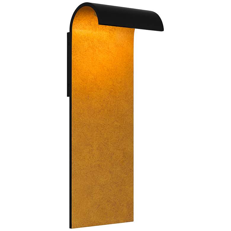 Image 2 Quoizel Lunar 21" High Matte Black LED Outdoor Wall Light