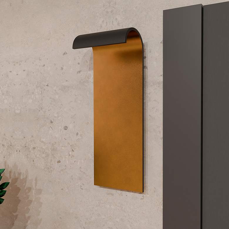 Image 1 Quoizel Lunar 21" High Matte Black LED Outdoor Wall Light