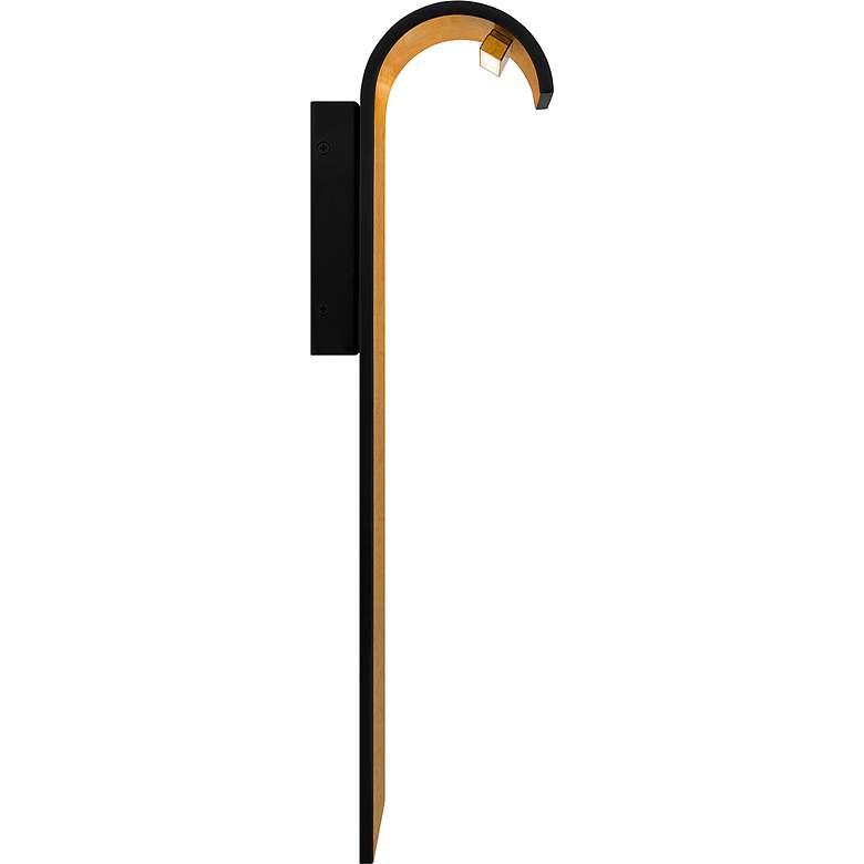 Image 6 Quoizel Lunar 21" High Matte Black LED Outdoor Wall Light more views