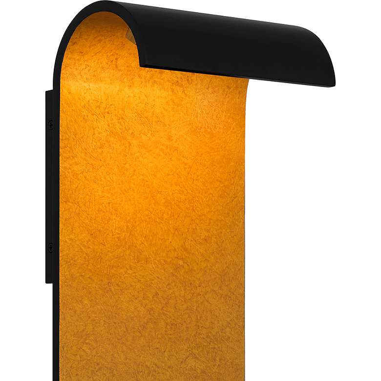 Image 7 Quoizel Lunar 21" High Matte Black LED Outdoor Wall Light more views