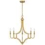 6_Quoizel Mabel 26 1/4" Wide Light Gold 5-Light Chandelier more views