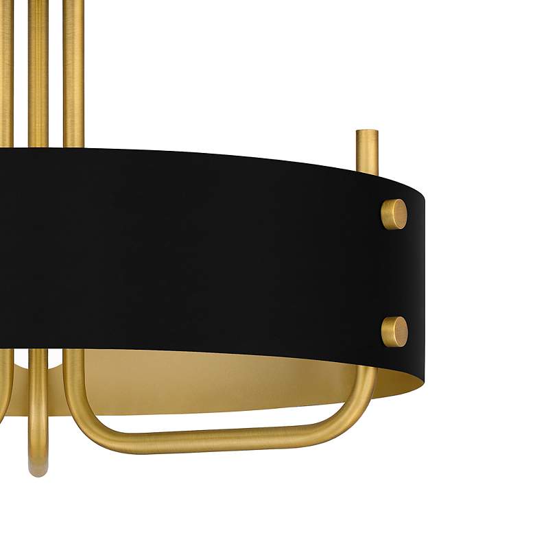 Image 7 Quoizel Madden 17" Wide Aged Brass 3-Light Ceiling Light more views