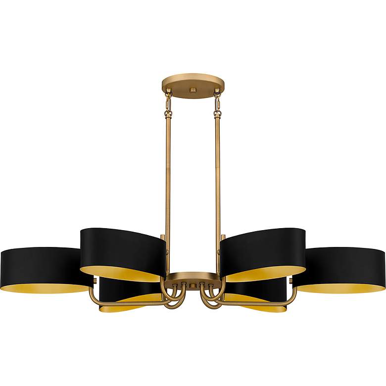 Image 6 Quoizel Madden 41 1/2"W Aged Brass 6-Light Island Chandelier more views
