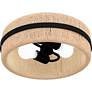 6_Quoizel Maeve 14" Wide 2-Light Matte Black Ivory Rope Flush Mount more views