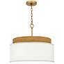 2_Quoizel Malia 20" Wide Brushed Gold Pendant Light