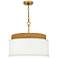 Quoizel Malia 20" Wide Brushed Gold Pendant Light