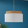 1_Quoizel Malia 20" Wide Brushed Gold Pendant Light