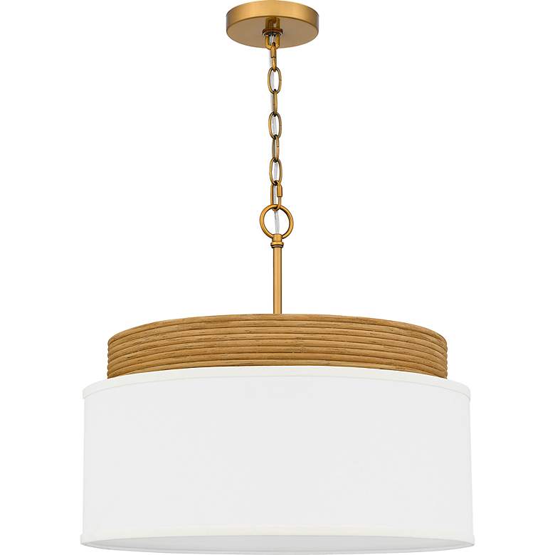 Image 3 Quoizel Malia 20" Wide Brushed Gold Pendant Light more views