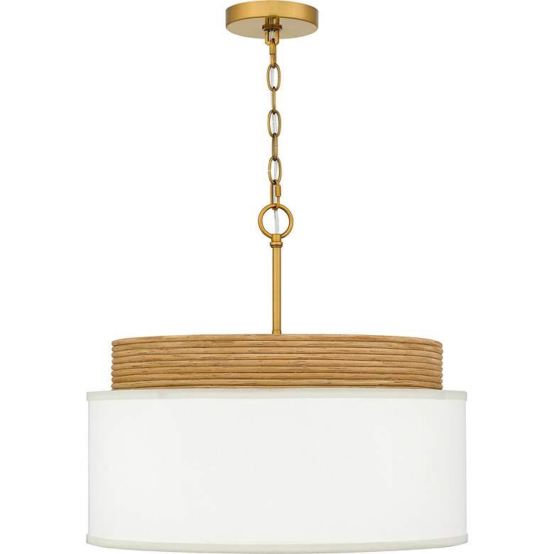 Image 4 Quoizel Malia 20" Wide Brushed Gold Pendant Light more views